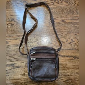 Brown Leather Crossbody Bag
